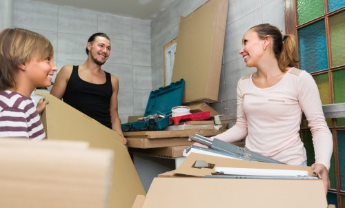 Packing boxes for a home move in Nunhead