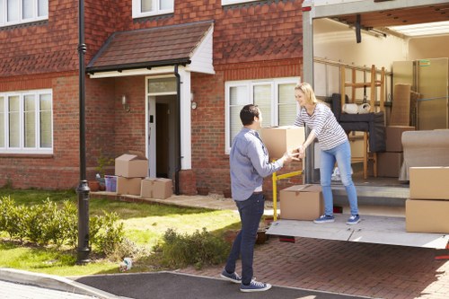 Man with a van service helping with a residential move in Nunhead
