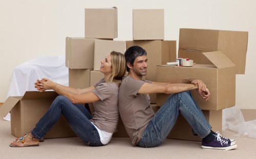 Packed belongings ready for careful home removals