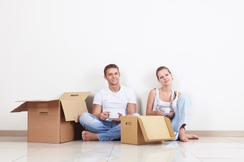 Local removals team helping with a South East London move