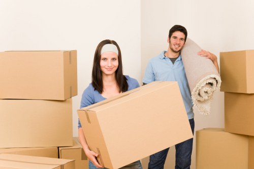 Organised packing and labelling for a house or office move